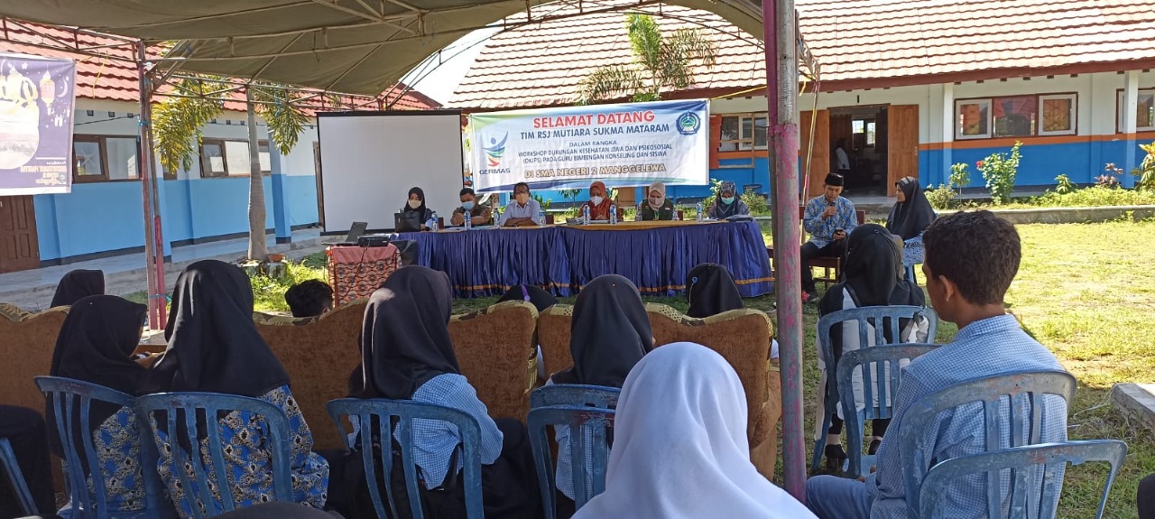 ROADSHOW KESEHATAN JIWA TIM DKJPS RSJMS LANJUTKAN KE SMAN 2 MANGGALEWA DOMPU